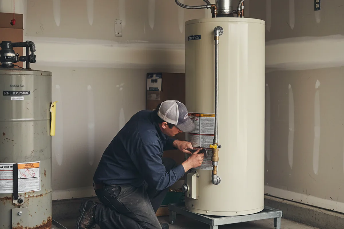 Water heater and shutoff valve replacement in Castle Rock